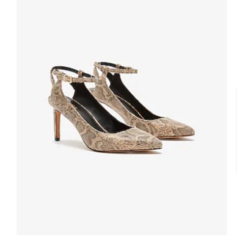 Snakeskin Heels NWOT